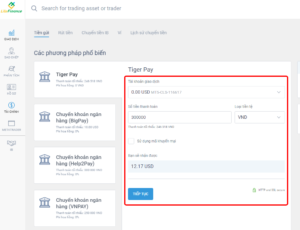 nạp tiền sàn Lite Finance