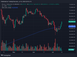 Biểu đồ BTC/USD 1 ngày với 200MA. Nguồn: TradingView